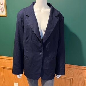 Vintage Pendleton Plus 100% Virgin Wool Single Button Blazer.